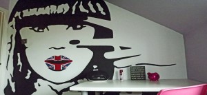 Jessie J mural for teenage girl