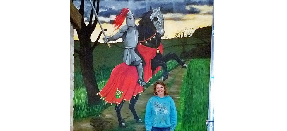 Knight mural