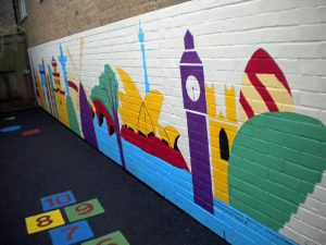 olympic host city mural