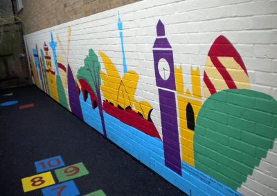 olympic host city mural