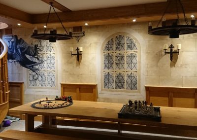 Hogwarts great hall with dementor