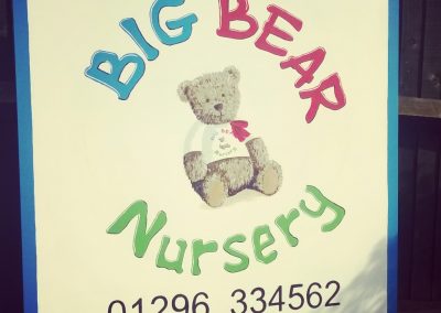 big bear day nursery sign aylesbury