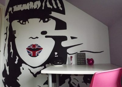 Jessie J mural for teenage girl