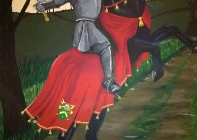Image of Medieval knight mural
