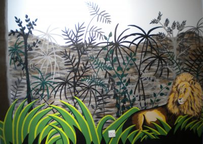 Image of Rousseau style jungle mural