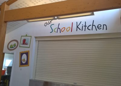 School canteen wall art