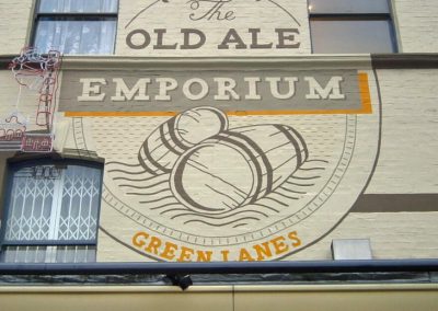 Hand Painted Wall Sign for Old Ale Emporium