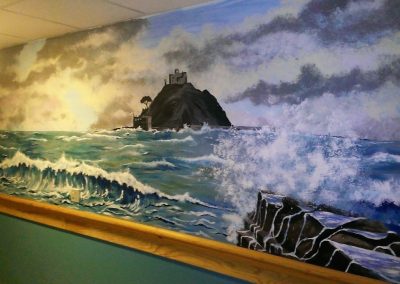 Image of mural of St Michael's mount