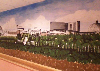Image of Milton Keynes skyline mural