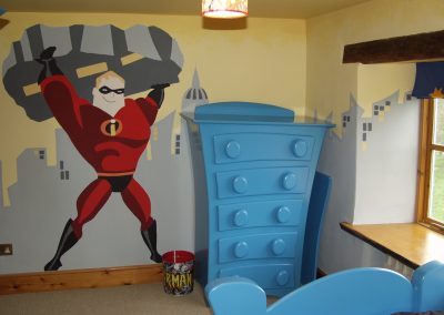Image of Mr Incredible mural