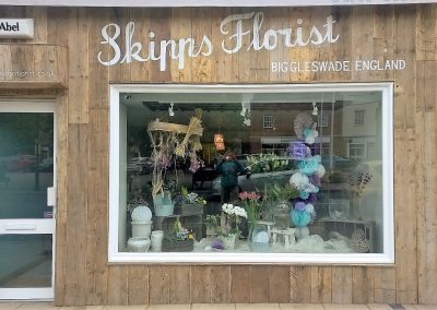 Image of skipps florist hand painted sign