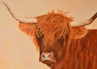 Image of highland cow painting