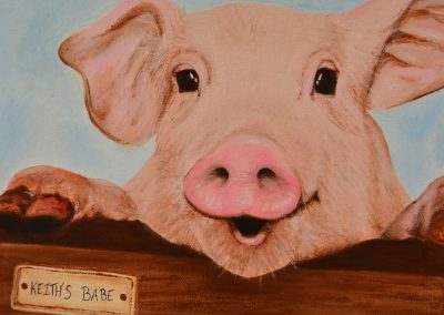 Image of a pig painting