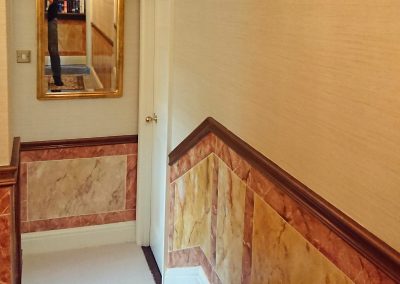 hand painted Marbelled Staircase