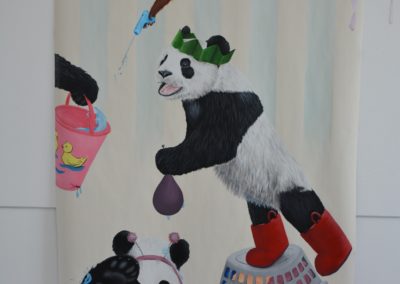large panda canvas