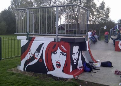 Towcester Skatepark mural