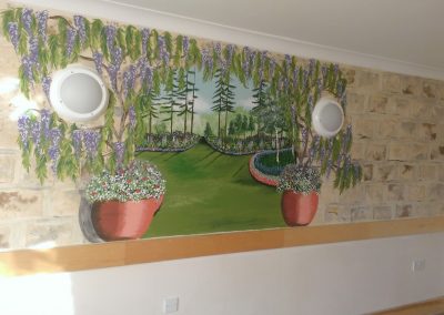 garden mural for care home