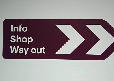 Hand painted sign