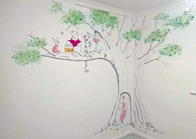 Winnie the Pooh sketched nursery