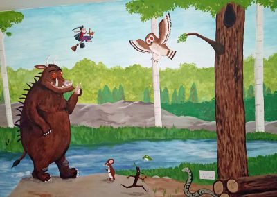 Image of nursery with gruffalo and room on the broom