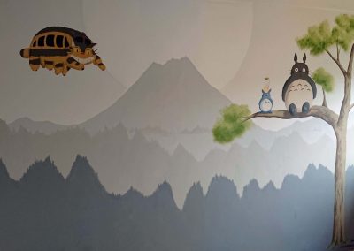 image of nursery with totoro and catbus