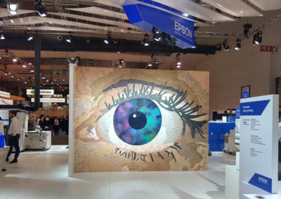 Epson eye mural for exhibition