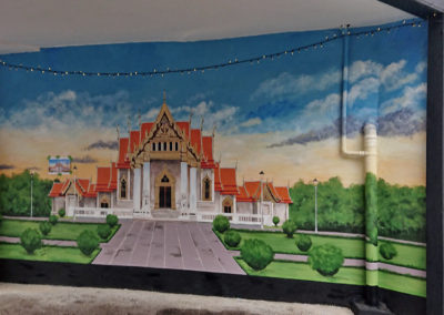 Mural of Golden temple for Thair restaurant