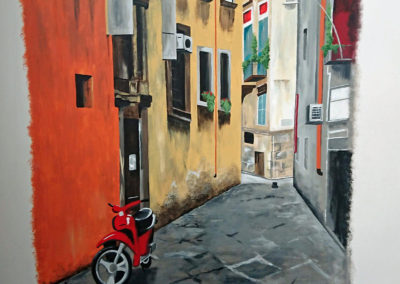Image of Italian restaurant mural