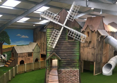 Farm mural and theming