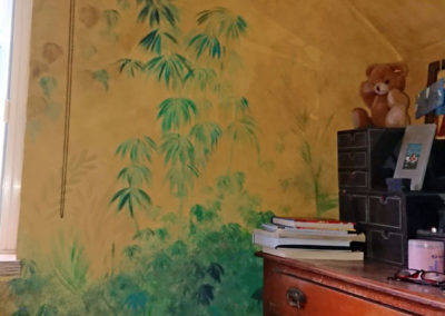 Image of tropical bedroom mural