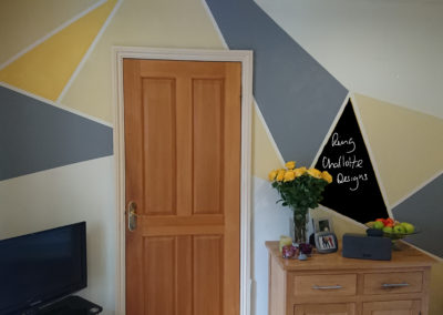 Geometric DIY mural