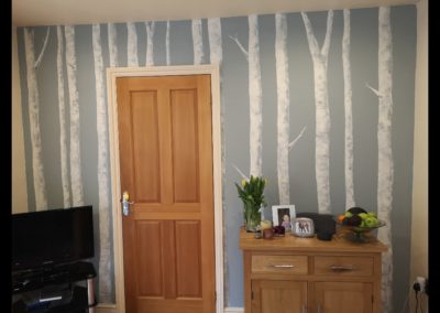 Woodland tree mural