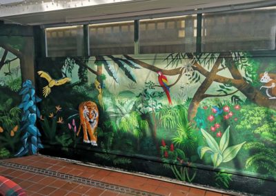 Jungle conservatory mural