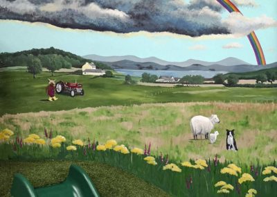 Scottish landscape mural