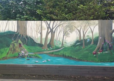 Fairy forest mural