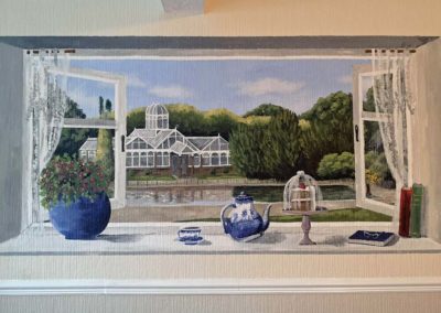 Window view mural
