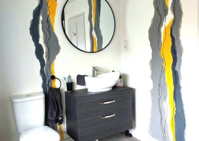 Bathroom mural