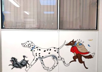 Hairy MacClary library mural