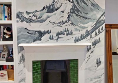 Matterhorn mountain mural