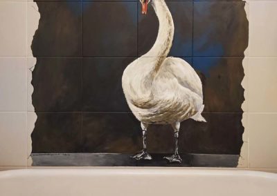 Swan trompe l'oeil