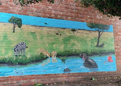 Waterhole playground mural
