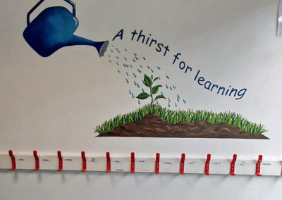 A thirst for learning mural