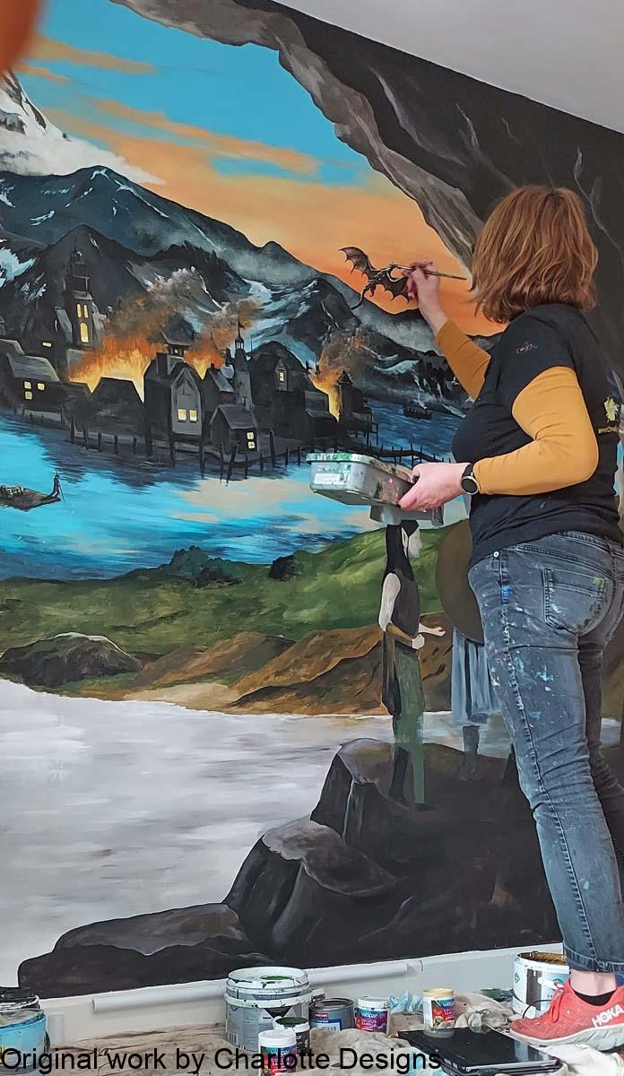 me painting tolkien Sarah Hodgkins painting