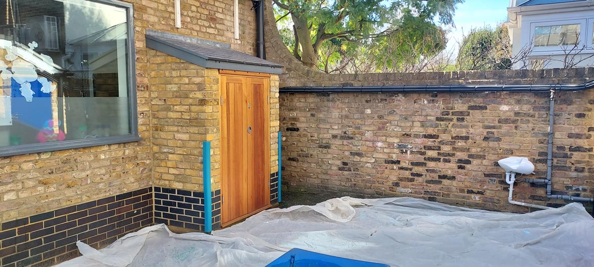 kew before kew college playground before painting