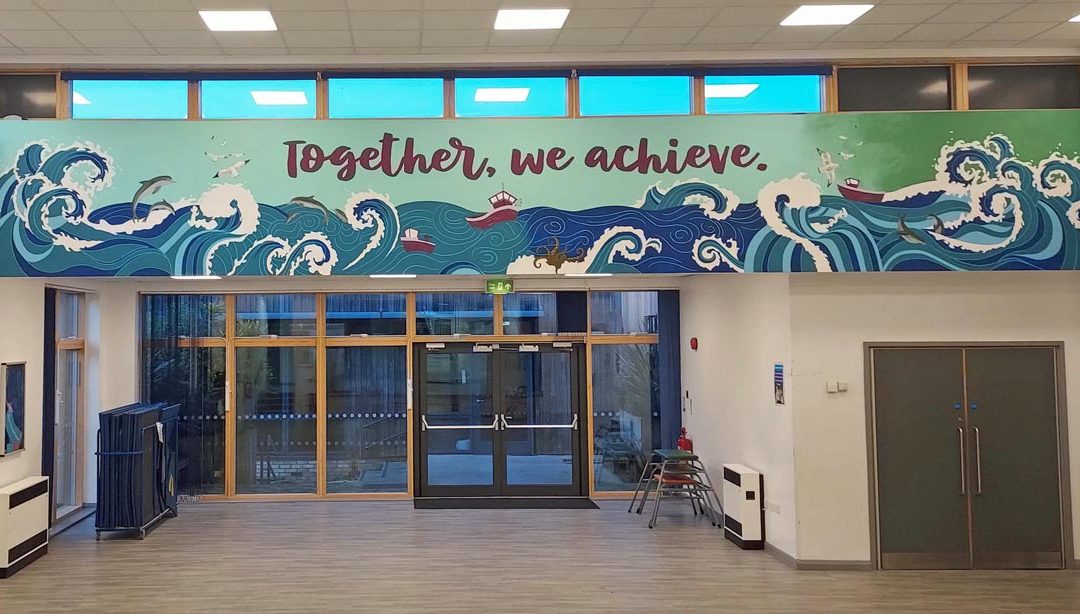 Ark Blacklands School hall mural