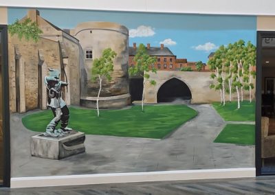 Nottingham castle mural for retirement village