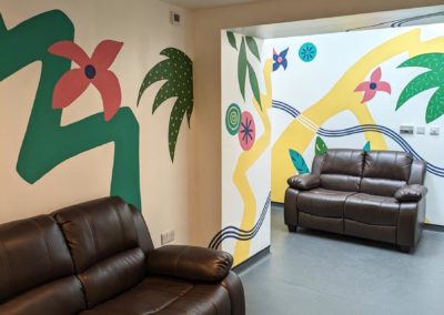 Childrens home corridor murals