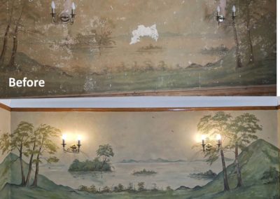 Pub mural restoration