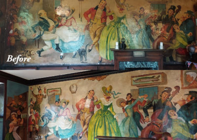 Morritt hotel mural restoration
