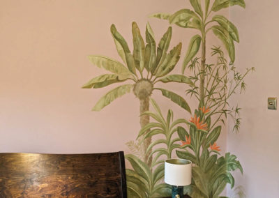 Jungle inspired bedroom mural